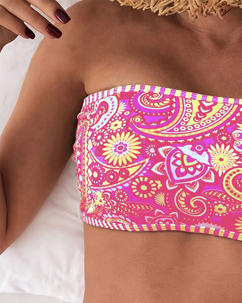 Ethnisch gemusterter Bikini