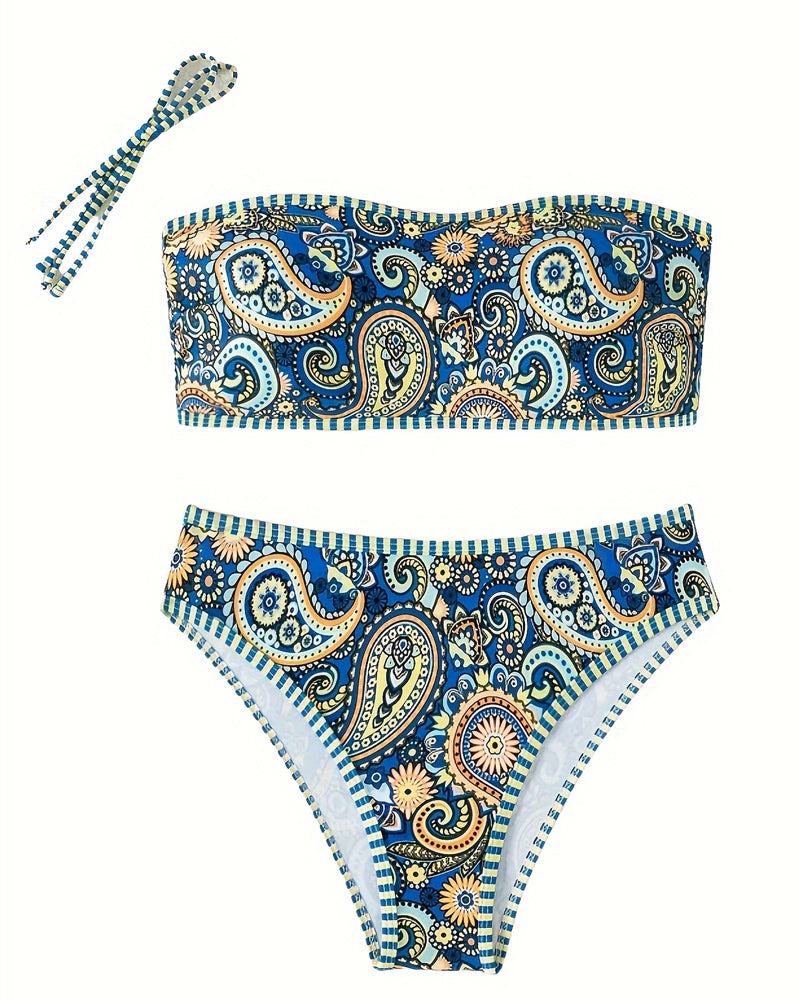 Ethnisch gemusterter Bikini