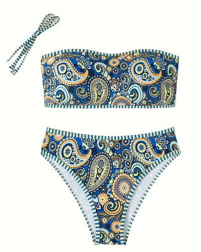 Ethnisch gemusterter Bikini