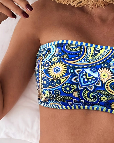 Ethnisch gemusterter Bikini